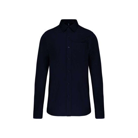 Chemise homme manches longues | K541 | Couleurs:Navy  | KARIBAN - dev.flocage-pro.com