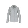 Chemise femme manches longues | K542 | Couleurs:Snow Grey  | KARIBAN | flocage broderie impression transfert  sérigraphie vêteme