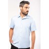 Chemise homme manches courtes | K543 | Couleurs:Bright Sky  | KARIBAN | flocage broderie impression transfert  sérigraphie vêtem