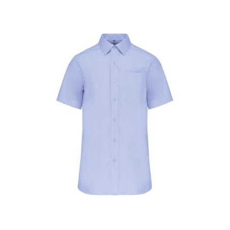 Chemise homme manches courtes | K543 | Couleurs:Bright Sky  | KARIBAN | flocage broderie impression transfert  sérigraphie vêtem