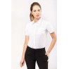 Chemise femme manches courtes | K544 | Couleurs:White  | KARIBAN | flocage broderie impression transfert  sérigraphie vêtement p