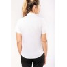 Chemise femme manches courtes | K544 | Couleurs:White  | KARIBAN | flocage broderie impression transfert  sérigraphie vêtement p