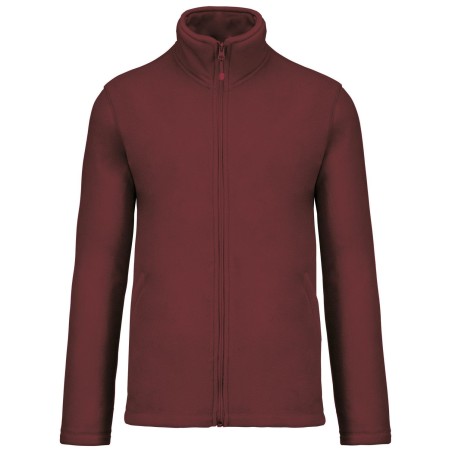 Veste polaire zippée unisexe K911 | K911 | Couleurs:Wine  | KARIBAN | flocage broderie impression transfert  sérigraphie vêtemen