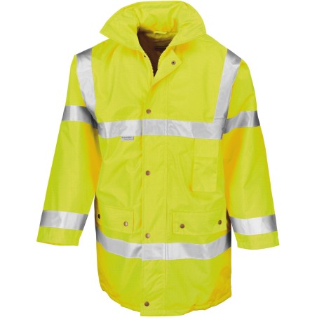 Parka de sécurité High Viz | R018X | Couleurs:Fluorescent Yellow  | RESULT | flocage broderie impression transfert  sérigraphie 