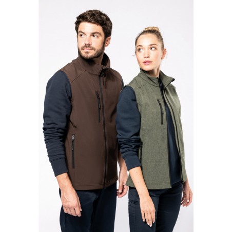 Veste softshell 3 couches homme sans manches