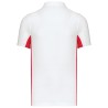 Flag > polo bicolore manches courtes | K232 | Couleurs:White / Red  | KARIBAN | flocage broderie impression transfert  sérigraph