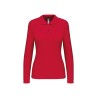 Polo manches longues femme | K244 | Couleurs:Red  | KARIBAN | flocage broderie impression transfert  sérigraphie vêtement person