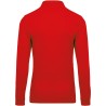 Polo piqué manches longues homme | K256 | Couleurs:Red  | KARIBAN | flocage broderie impression transfert  sérigraphie vêtement 