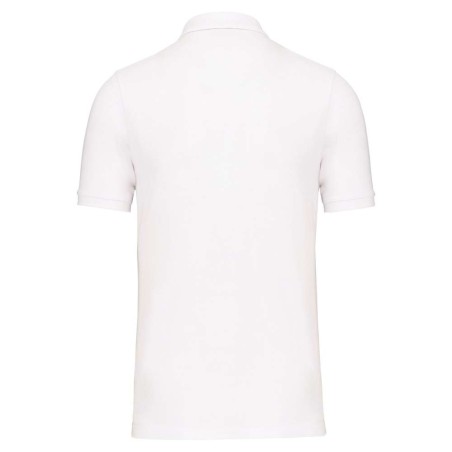 Polo écoresponsable homme | WK207 | Couleurs:White  | WK. DESIGNED TO WORK | flocage broderie impression transfert  sérigraphie 