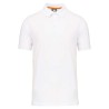 Polo écoresponsable homme | WK207 | Couleurs:White  | WK. DESIGNED TO WORK | flocage broderie impression transfert  sérigraphie 