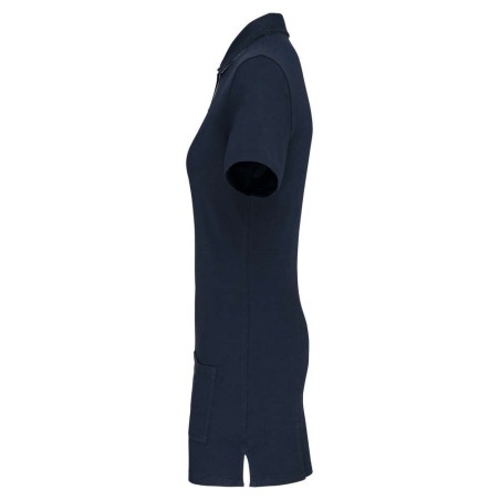 Polo long manches courtes femme | WK209 | Couleurs:Navy / Oxford Grey  | WK. DESIGNED TO WORK | flocage broderie impression tran