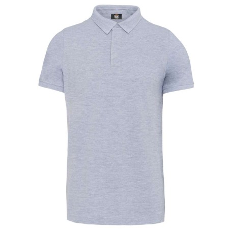 Polo col boutons pression manches courtes homme | WK225 | Couleurs:Oxford Grey  | WK. DESIGNED TO WORK | flocage broderie impres