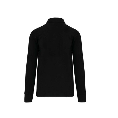 Sweat-shirt col polo homme | WK4000 | Couleurs:Black  | WK. DESIGNED TO WORK | flocage broderie impression transfert  sérigraphi