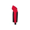 Veste softshell 3 couches bicolore BIONIC-FINISH® ECO unisexe | WK450 | Couleurs:Black / Red  | WK. DESIGNED TO WORK | flocage b