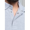 Polo col boutons pression manches courtes homme
