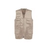 Gilet polycoton multipoches doublé unisexe | WK609 | Couleurs:Beige  | WK. DESIGNED TO WORK | flocage broderie impression transf