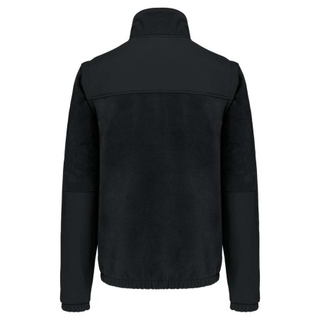 Veste polaire manches amovibles homme | WK9105 | Couleurs:Black  | WK. DESIGNED TO WORK | flocage broderie impression transfert 