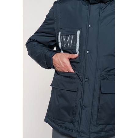 Parka workwear manches amovibles homme à personnaliser