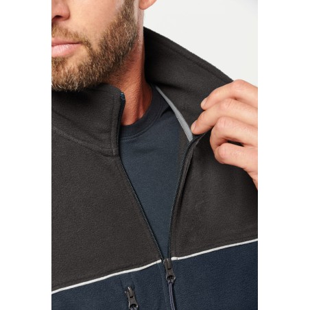Veste micropolaire bicolore écoresponsable unisexe