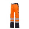 TROUSERS  SATIN FUSTAGNO 295GR 20%COTONE | CHARTER/WINTER | Couleurs:Fluorescent Orange / Navy Blue  | PAYPER | flocage broderie