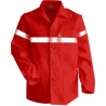 veste boutons bandes rétro | LMA042 | Couleurs:Rouge  | LMA | flocage broderie impression transfert  sérigraphie vêtement person