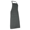 tablier bavette poche | LMA070 | Couleurs:Gris Tailles:U | LMA | flocage broderie impression transfert  sérigraphie vêtement per