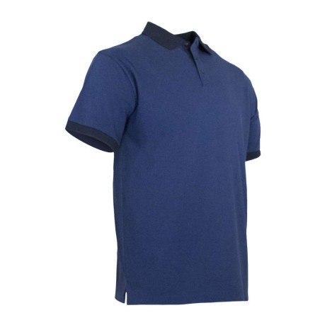 Polo bicolore manches courtes - Maille piquée chinée | LMA102 |   | LMA | flocage broderie impression transfert  sérigraphie vêt