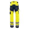 Pantalon multipoches tricolore avec poches genouillères en Oxford - AUTHENTIC HV PG | LMA112 |   | LMA | flocage broderie impres