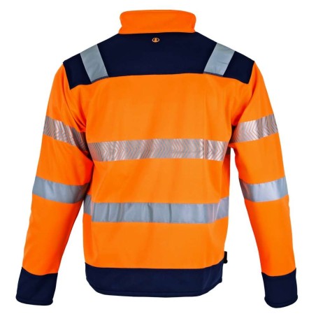 Veste bicolore micropolaire 3 couches - AUTHENTIC HV | LMA119 |   | LMA | flocage broderie impression transfert  sérigraphie vêt