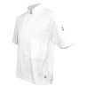 Veste de cuisinier manches courtes pressions cachées | LMA132 | Couleurs:Blanc  | LMA | flocage broderie impression transfert  s