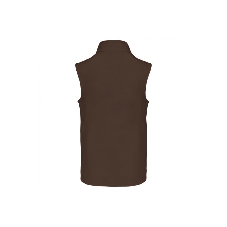 Veste softshell 3 couches homme sans manches | K403 | Couleurs:Chocolate  | KARIBAN | flocage pro