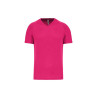 T-shirt de sport manches courtes col v homme | PA476 | Couleurs:Fuchsia  | PROACT® | flocage broderie impression transfert  séri