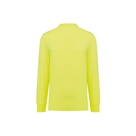 T-shirt écoresponsable manches longues unisexe | WK303 | Couleurs:Fluorescent Yellow  | WK. DESIGNED TO WORK | flocage broderie 