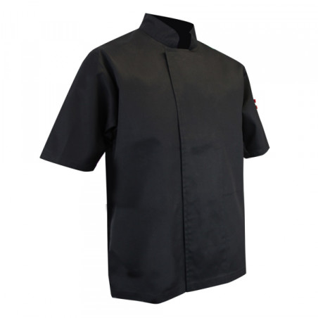 veste cuisinier manches courtes pressions cachées