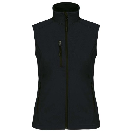 Veste softshell 3 couches femme sans manches | K404 | Couleurs:Black  | KARIBAN | flocage broderie impression transfert  sérigra